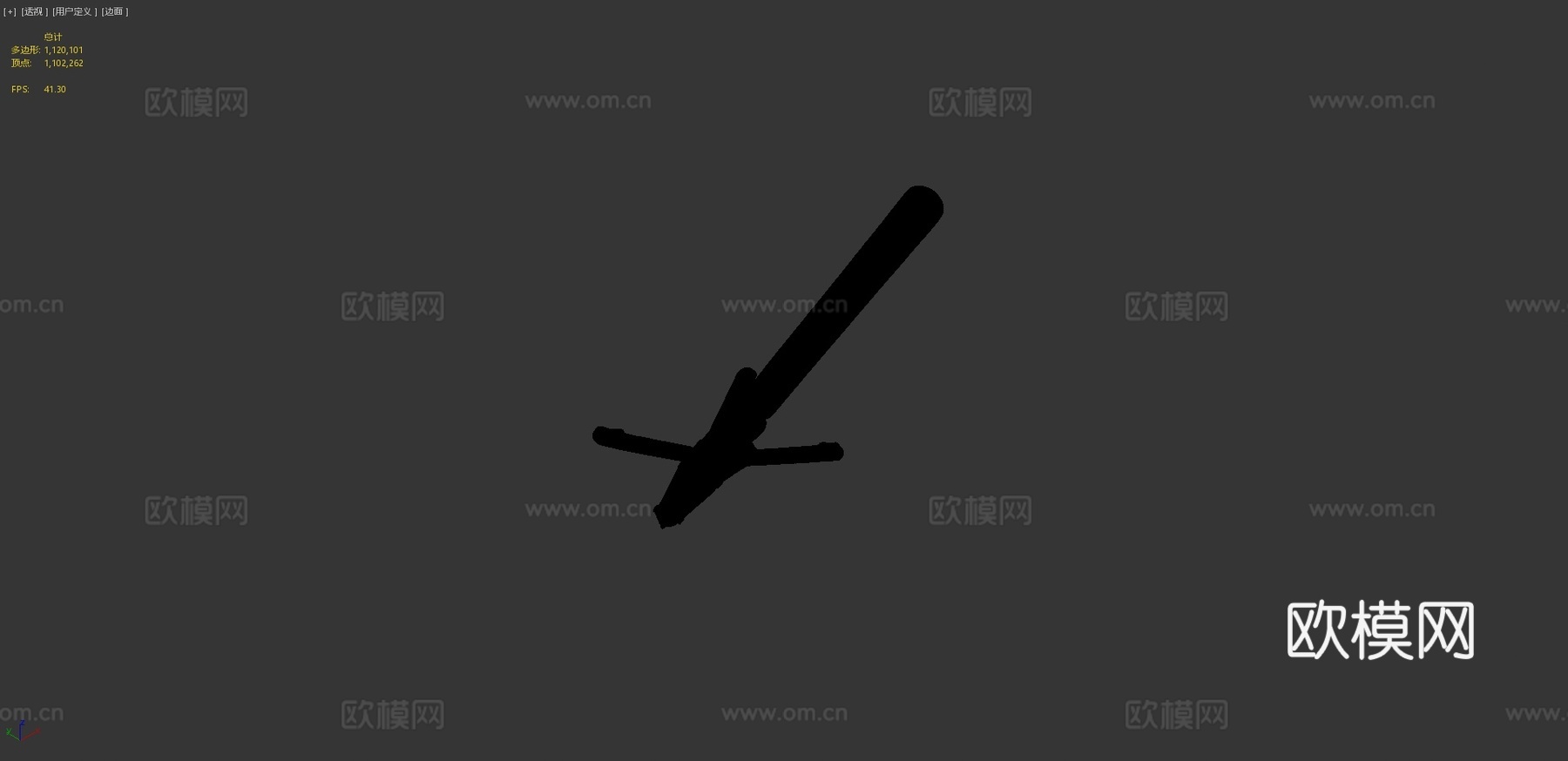 冰岛鲸鱼鱼叉3d模型