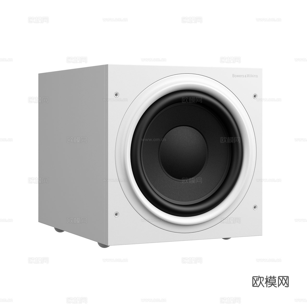 Bowers &amp; Wilkins ASW610 白色低音炮3d模型