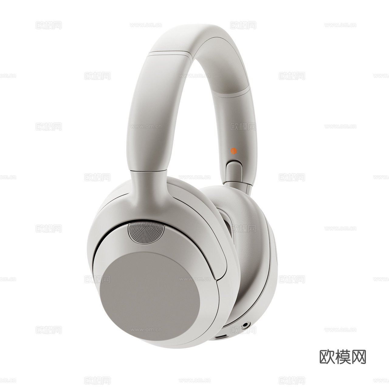 索尼 Ult Wear 耳机 头戴耳机 无线耳机 白色耳机3d模型