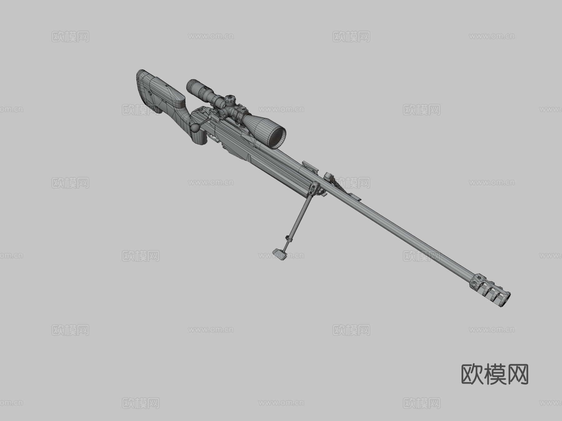 萨科TRG-42步枪3d模型