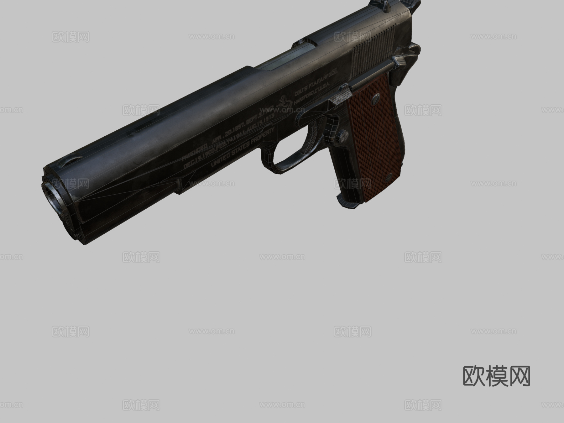 柯尔特19113d模型