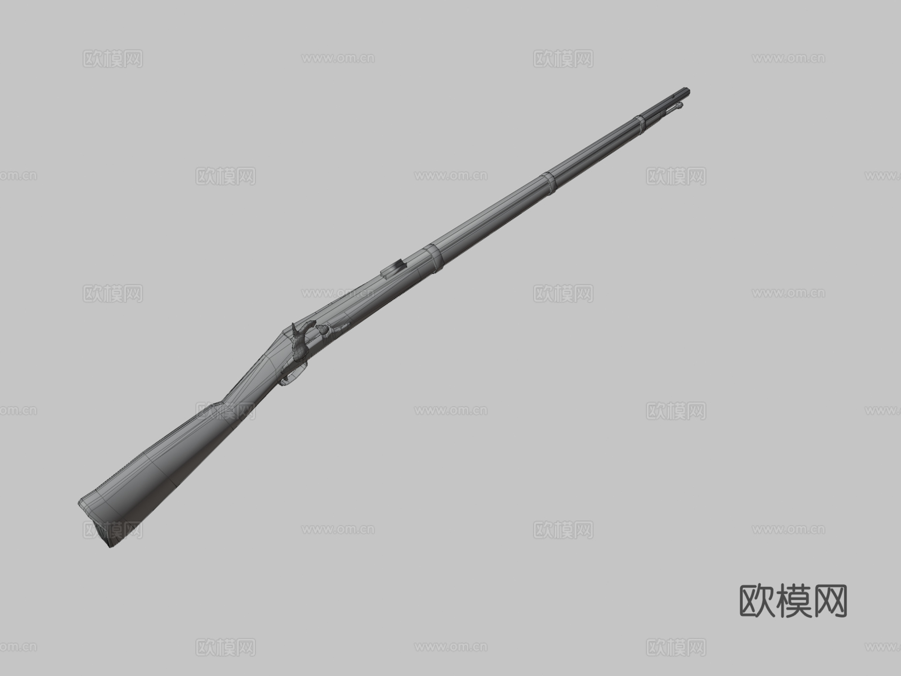 斯普林菲尔德1861型3d模型