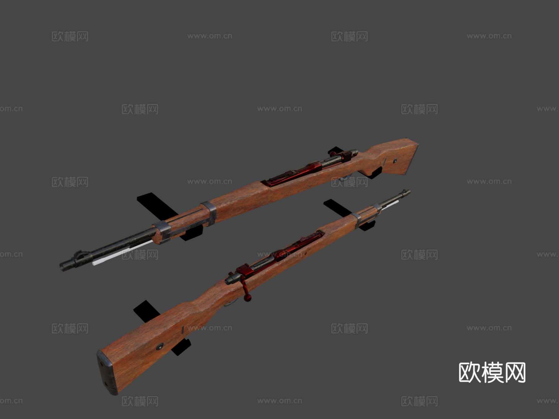 生锈的Kar98K3d模型