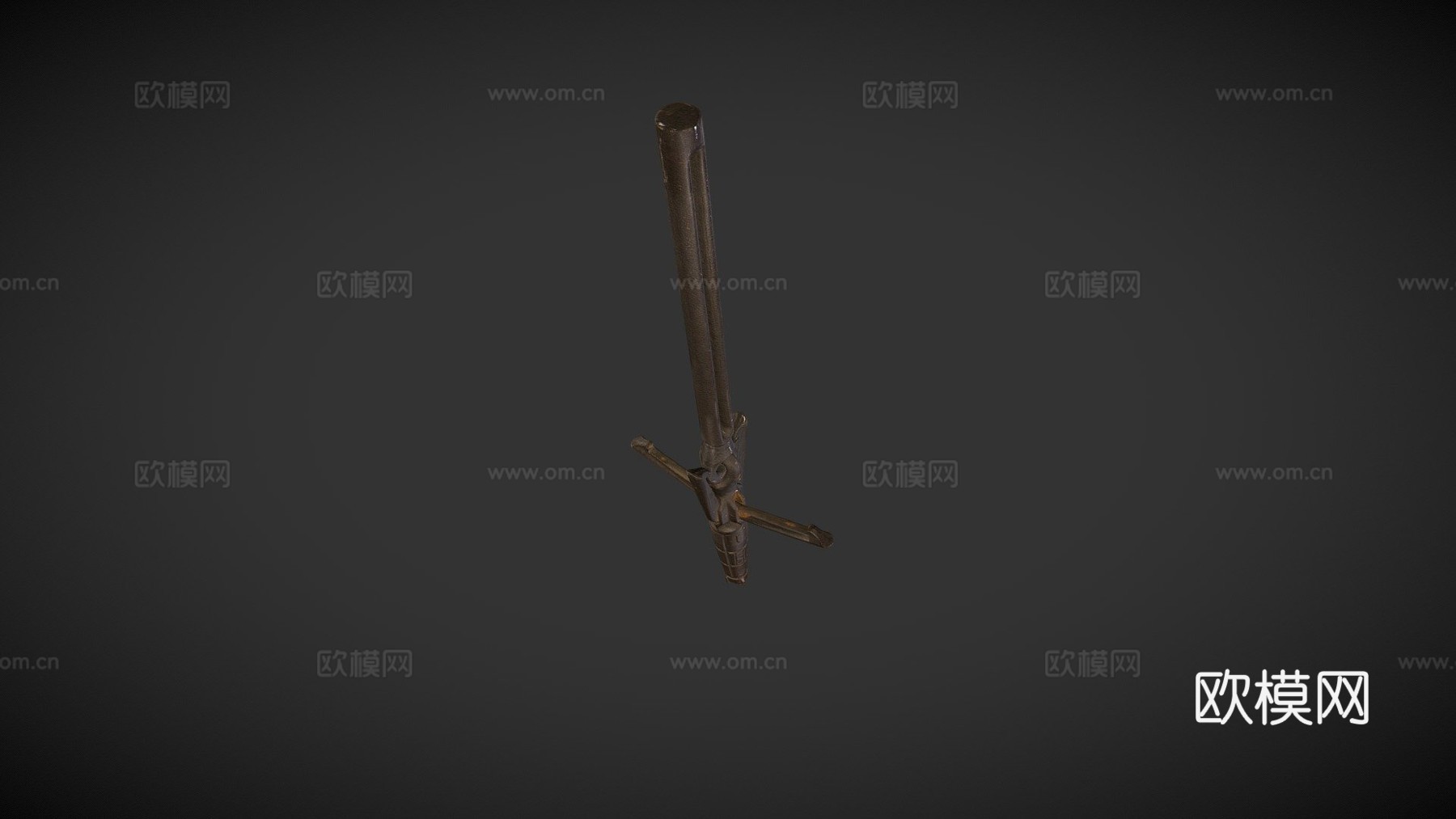 冰岛鲸鱼鱼叉3d模型