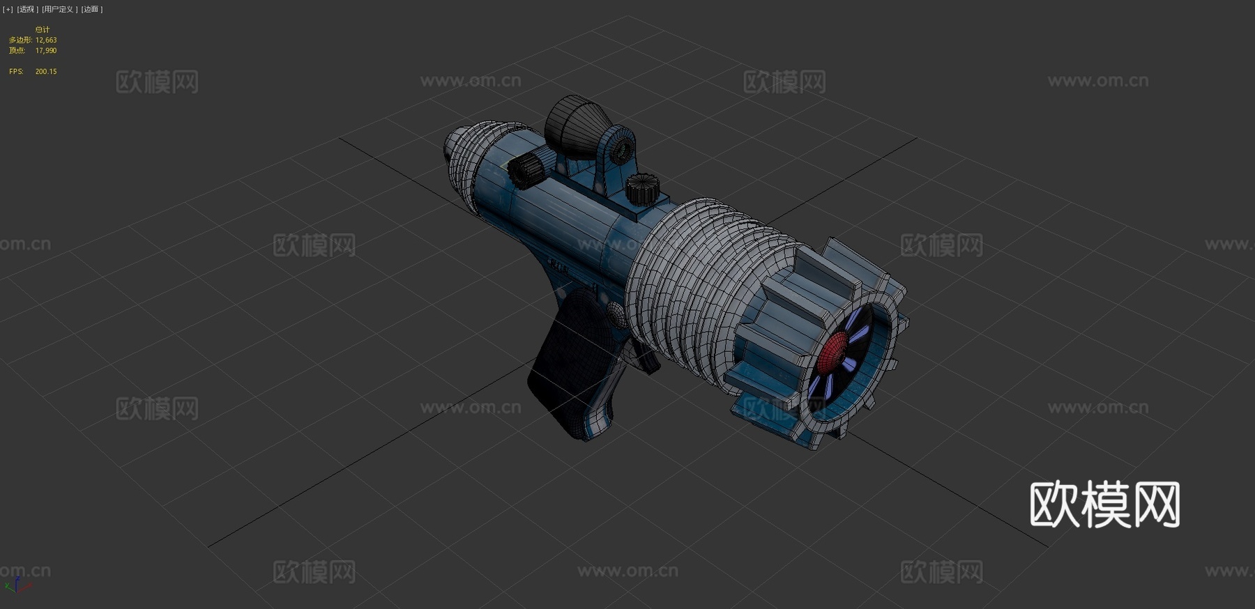 蒸汽朋克枪械3d模型