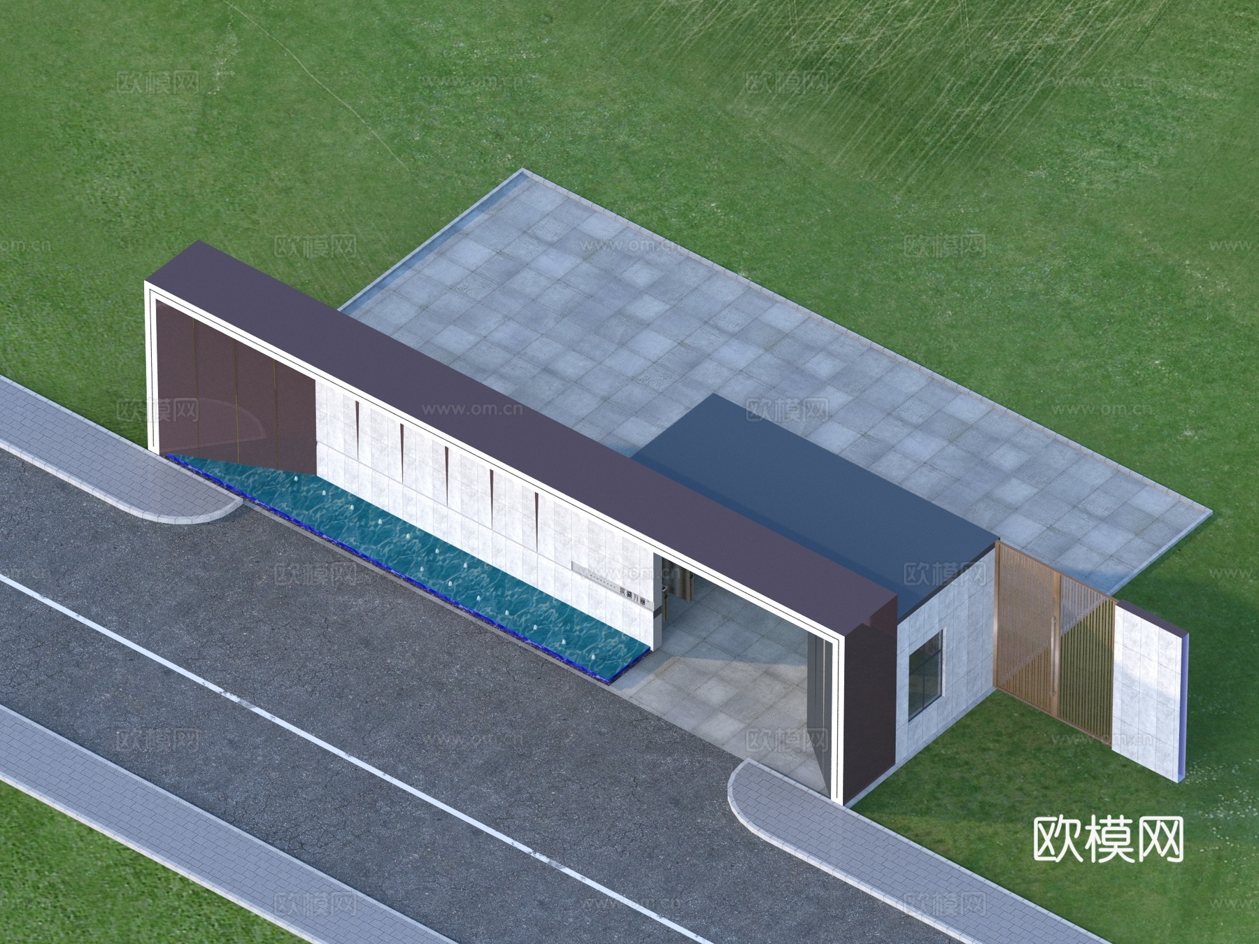 大门 入口大门 建筑3d模型