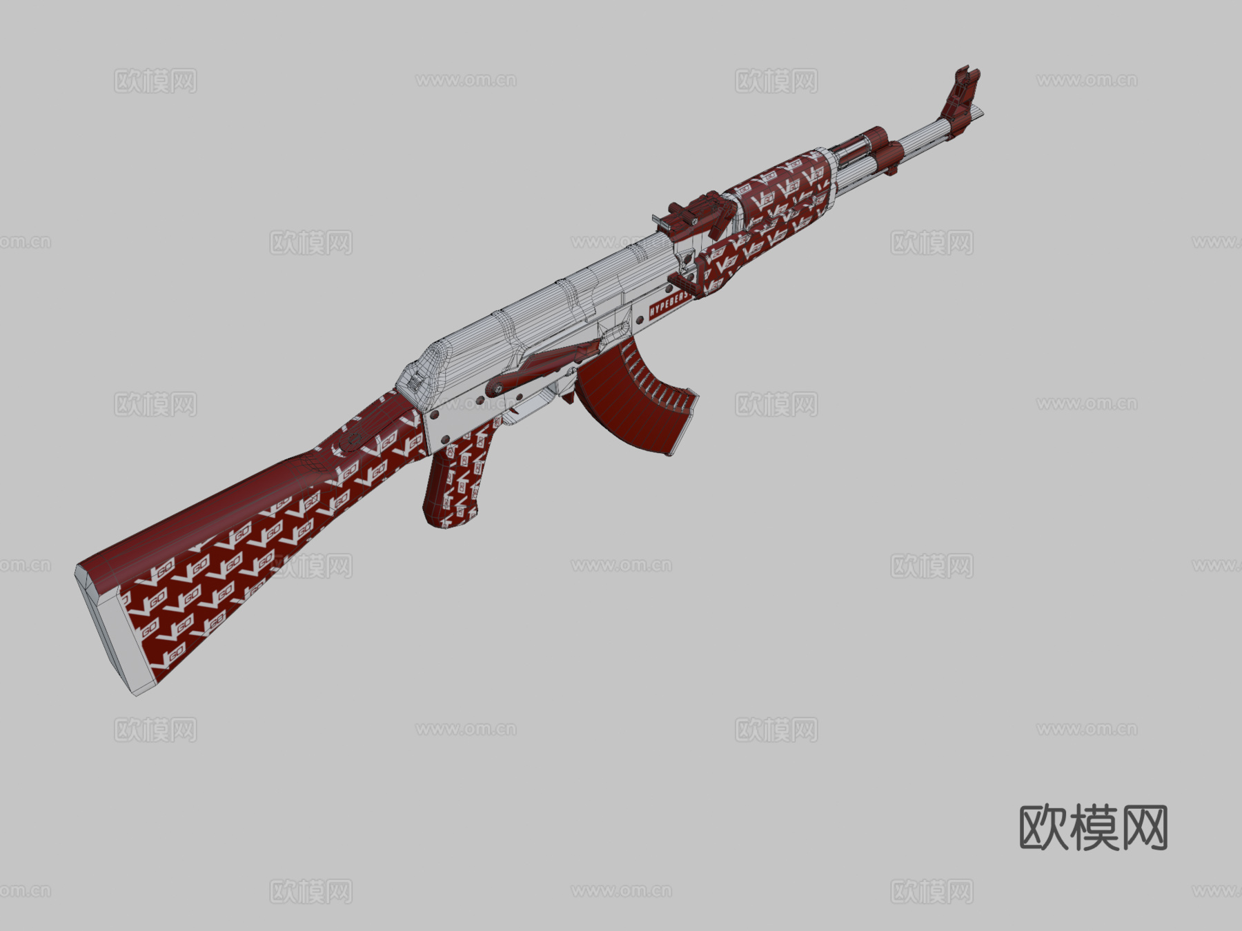 AK47-潮人3d模型