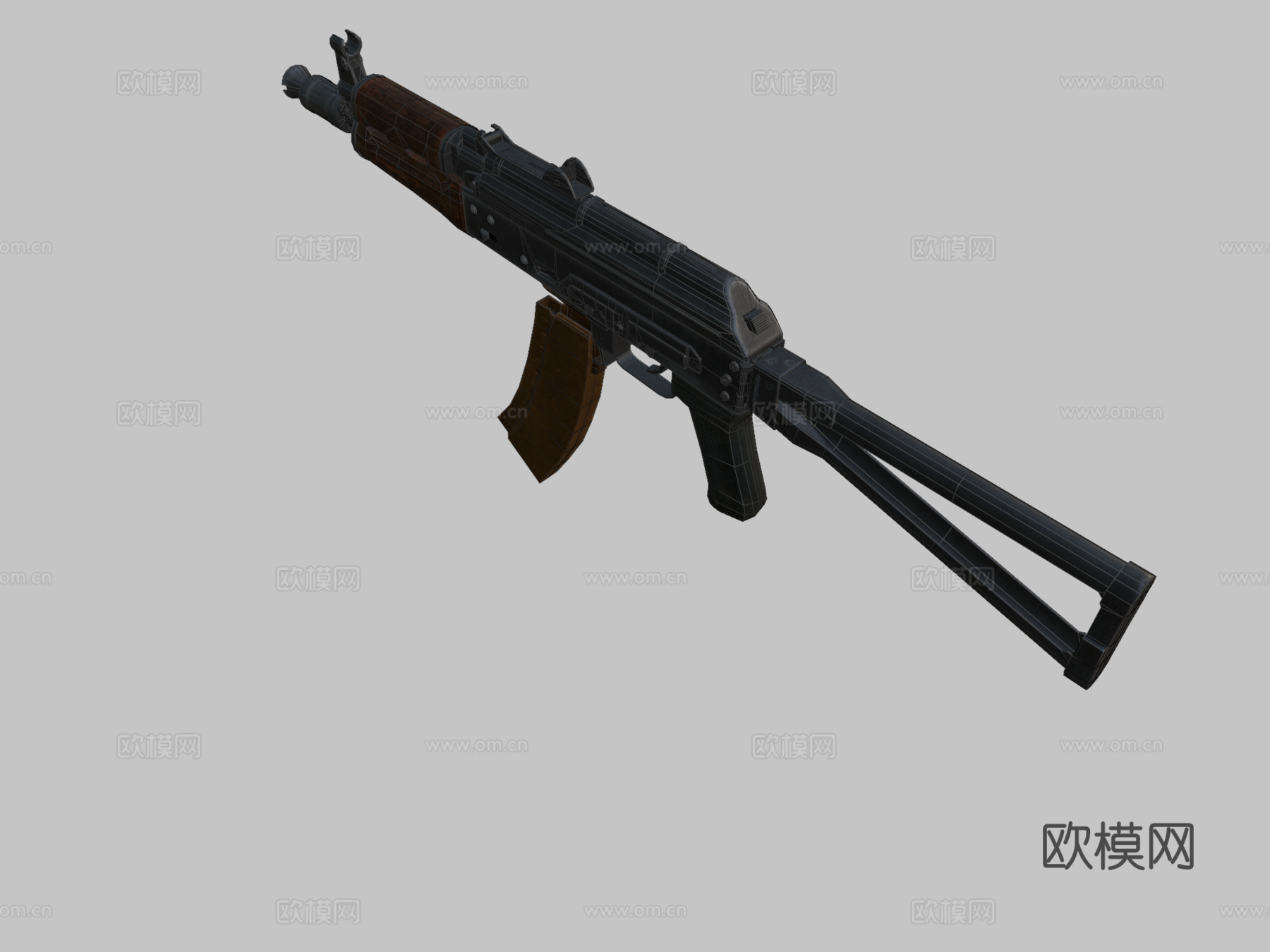 AKS74U3d模型