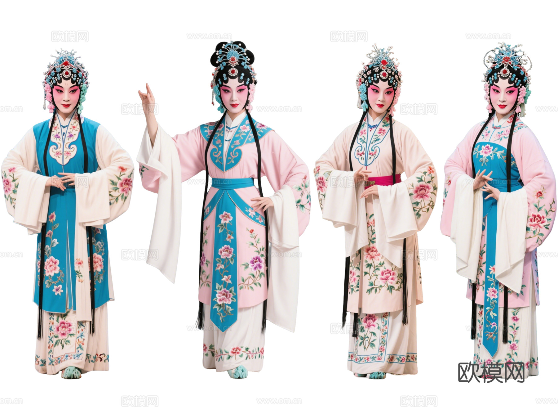 PS免抠京剧人物 生旦净末丑 花旦正旦 戏剧角色 地方戏剧