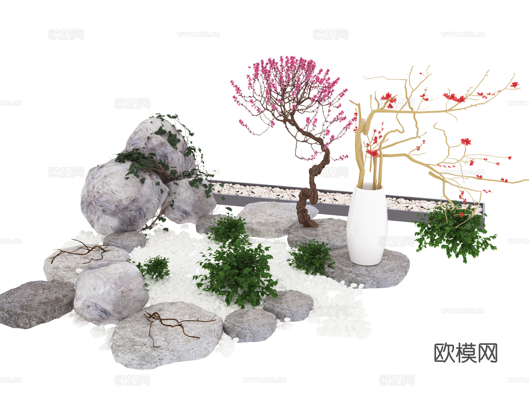 陈设 植物摆件3d模型