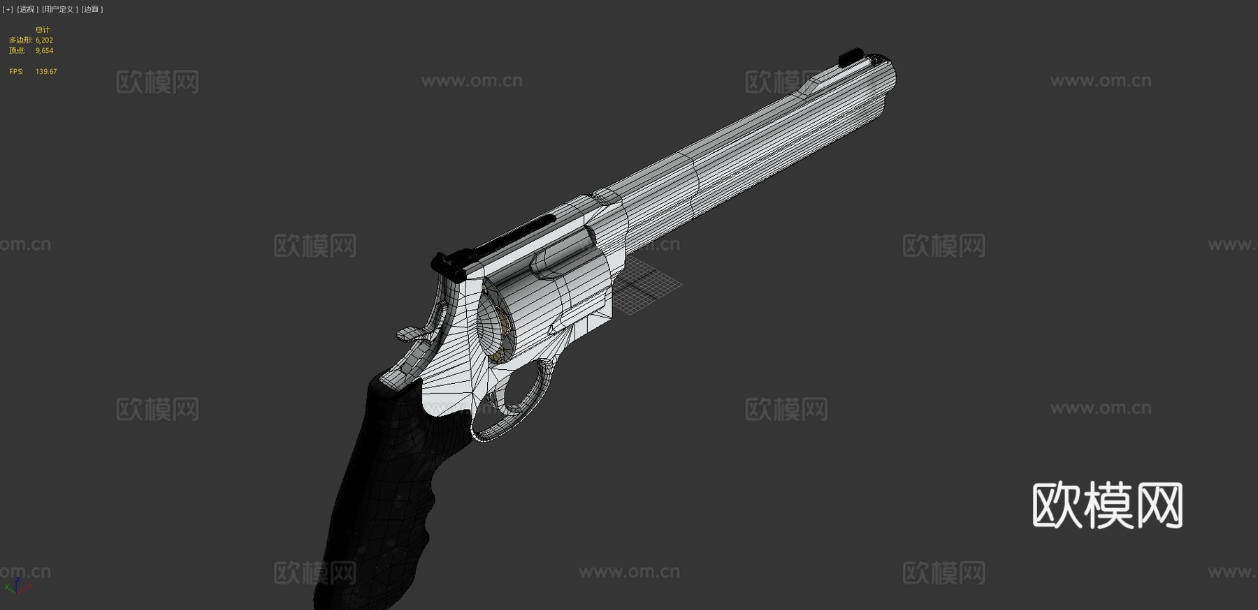 史密斯威森500马格南3d模型