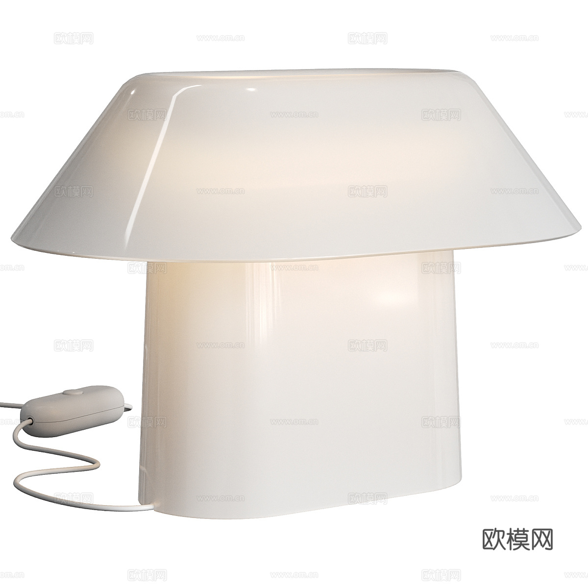 现代极简装饰台灯3d模型