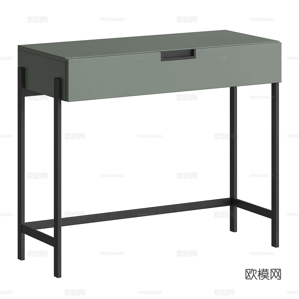 现代意式极简书桌3d模型