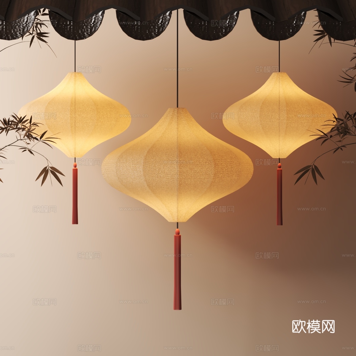 灯笼su模型