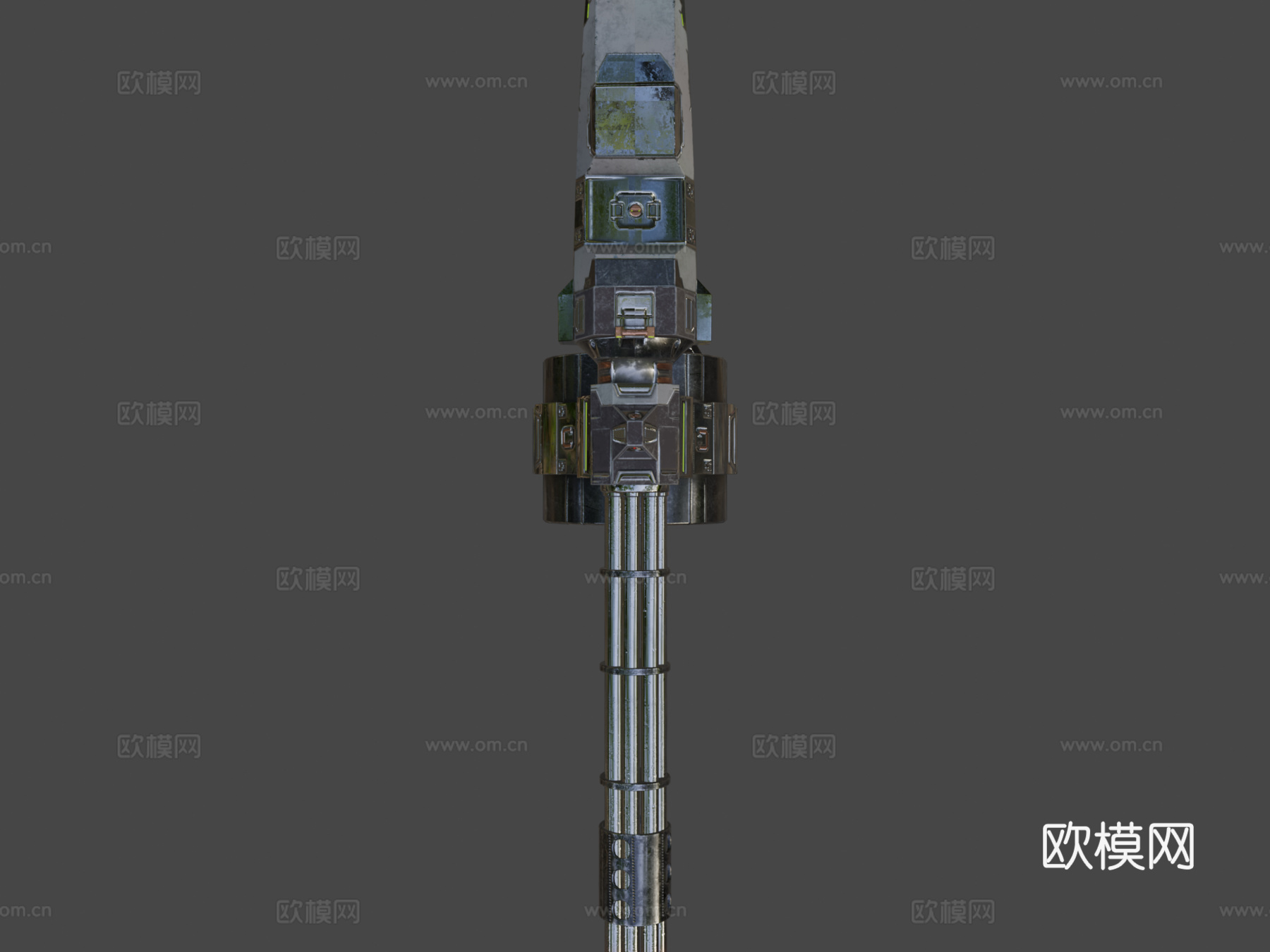 自动炮-读数器-第一次接触3d模型