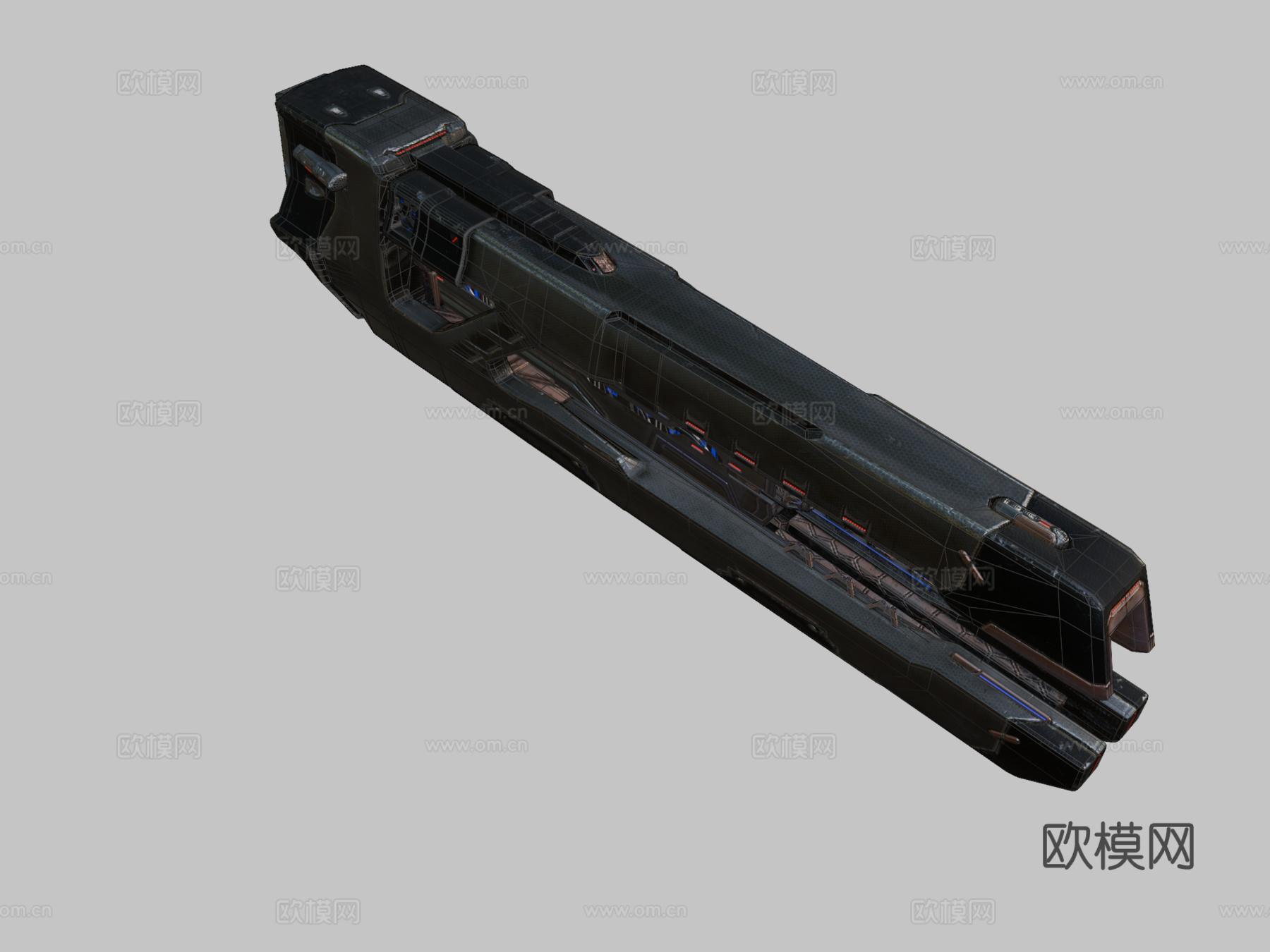 爆破枪-赛瓦尔联盟-读数器第一次接触3d模型