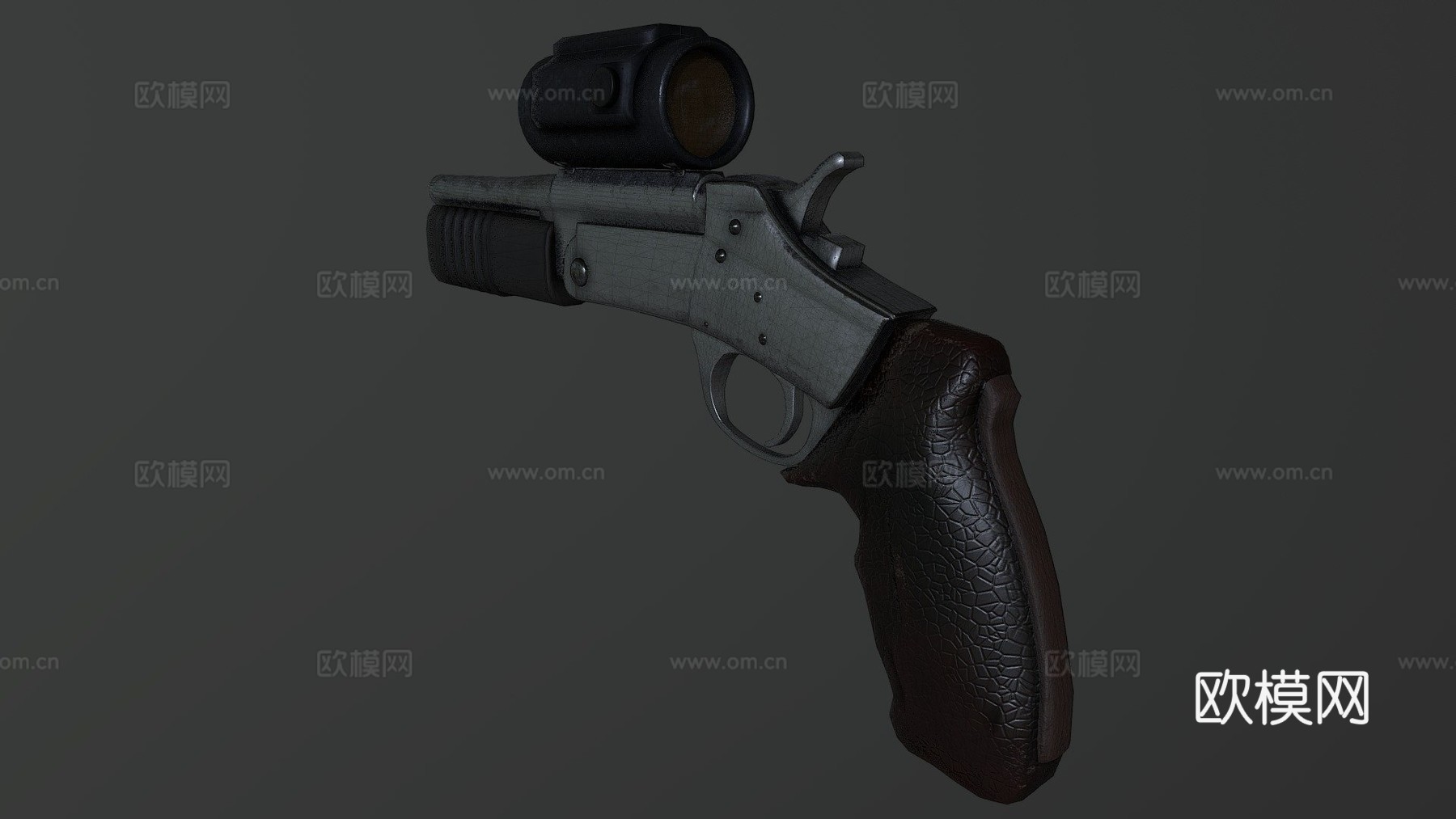 罗西12号霰弹手枪3d模型