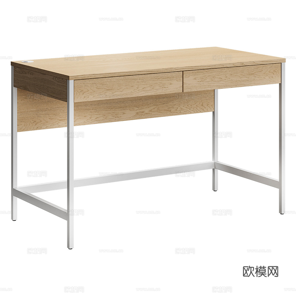 现代意式极简书桌3d模型