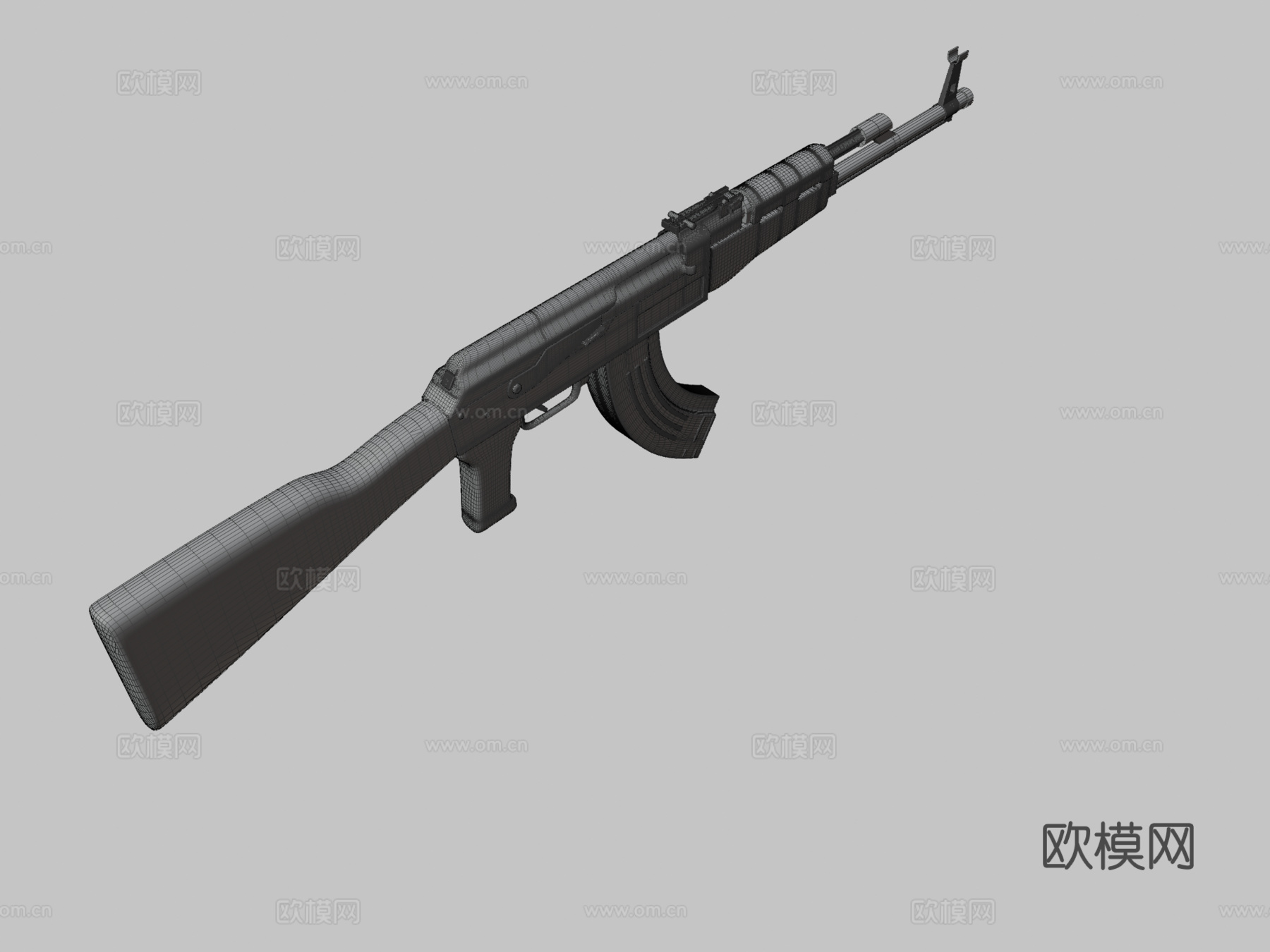 AK47贴图练习3d模型