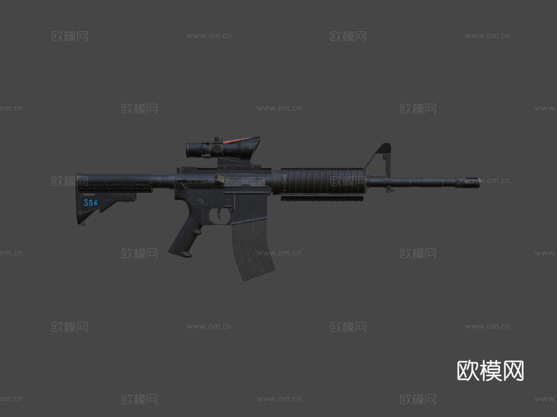 M4A1突击步枪3d模型