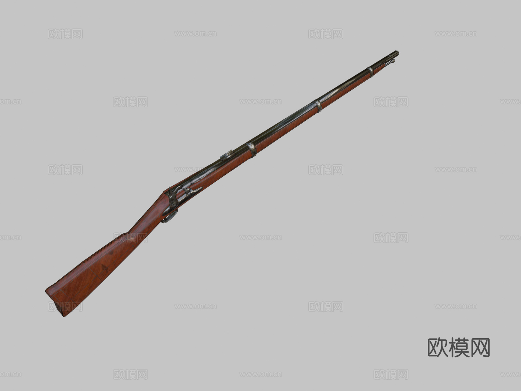 斯普林菲尔德1861型3d模型