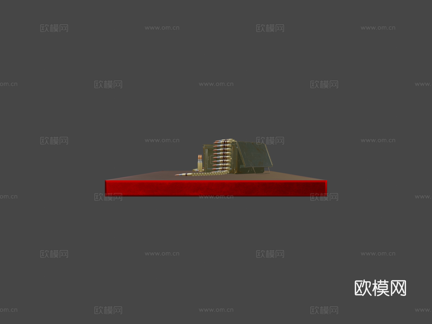 二战美军弹药箱3d模型