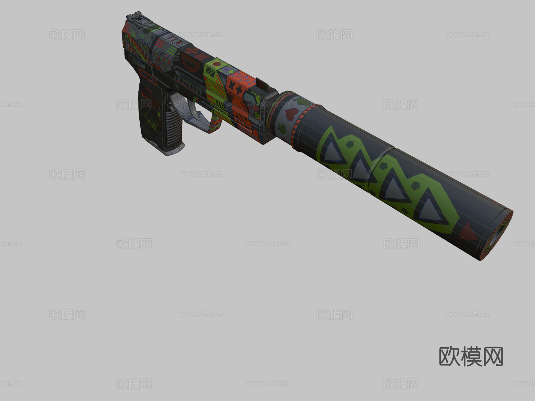 USP-S点亮即命中3d模型