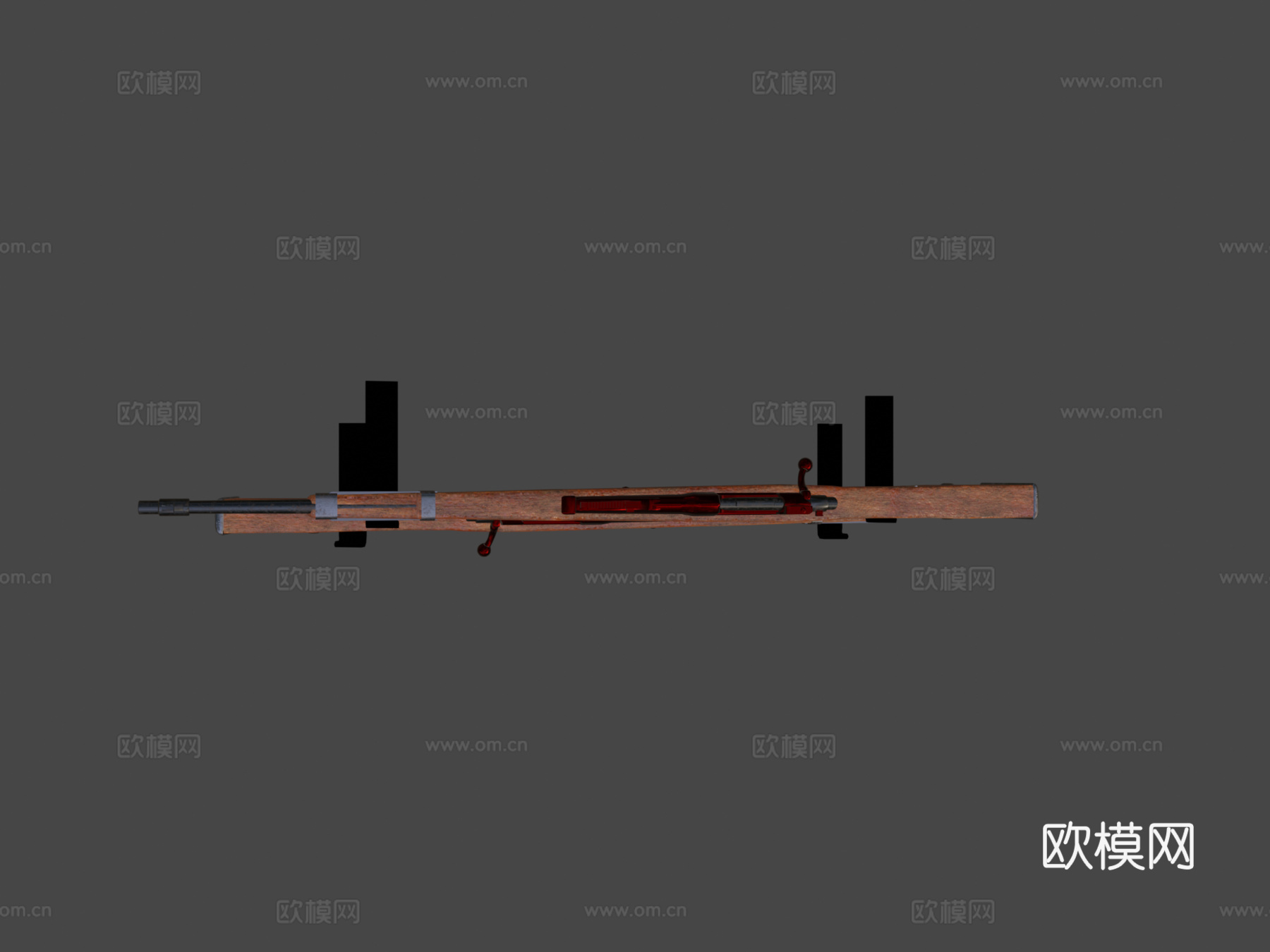 生锈的Kar98K3d模型