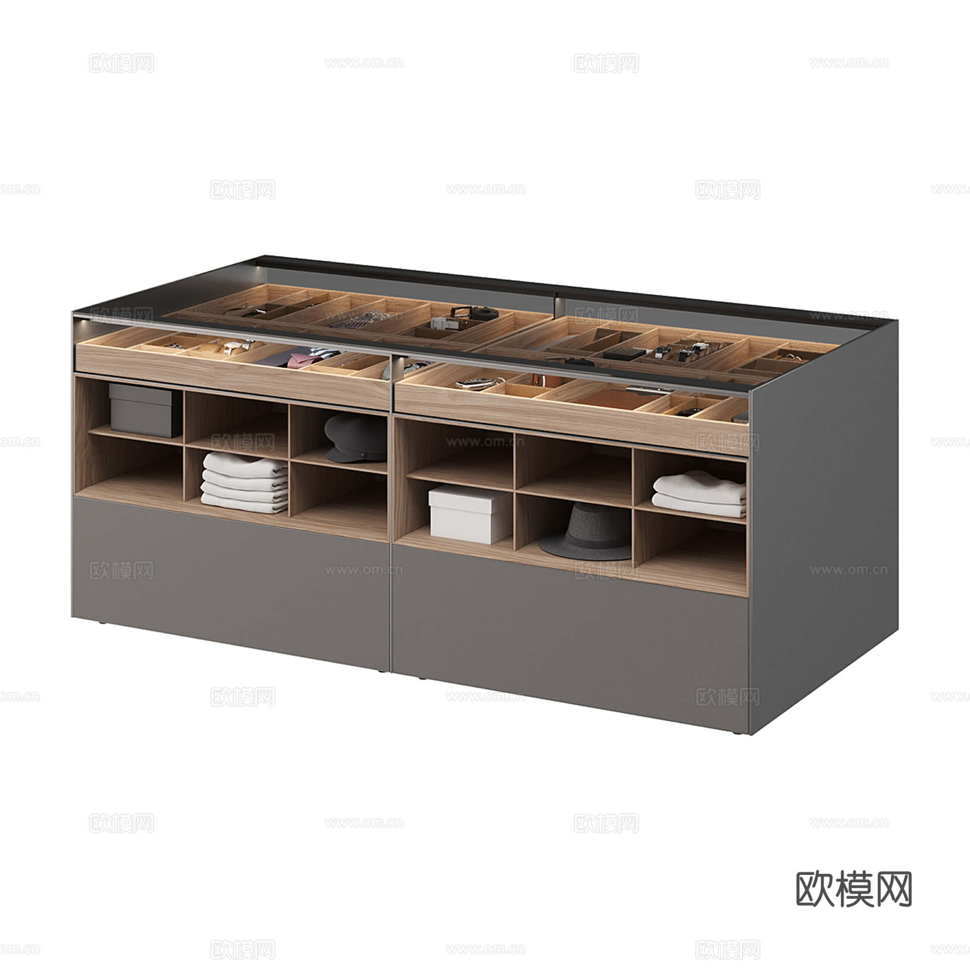 现代首饰柜 首饰盒su模型