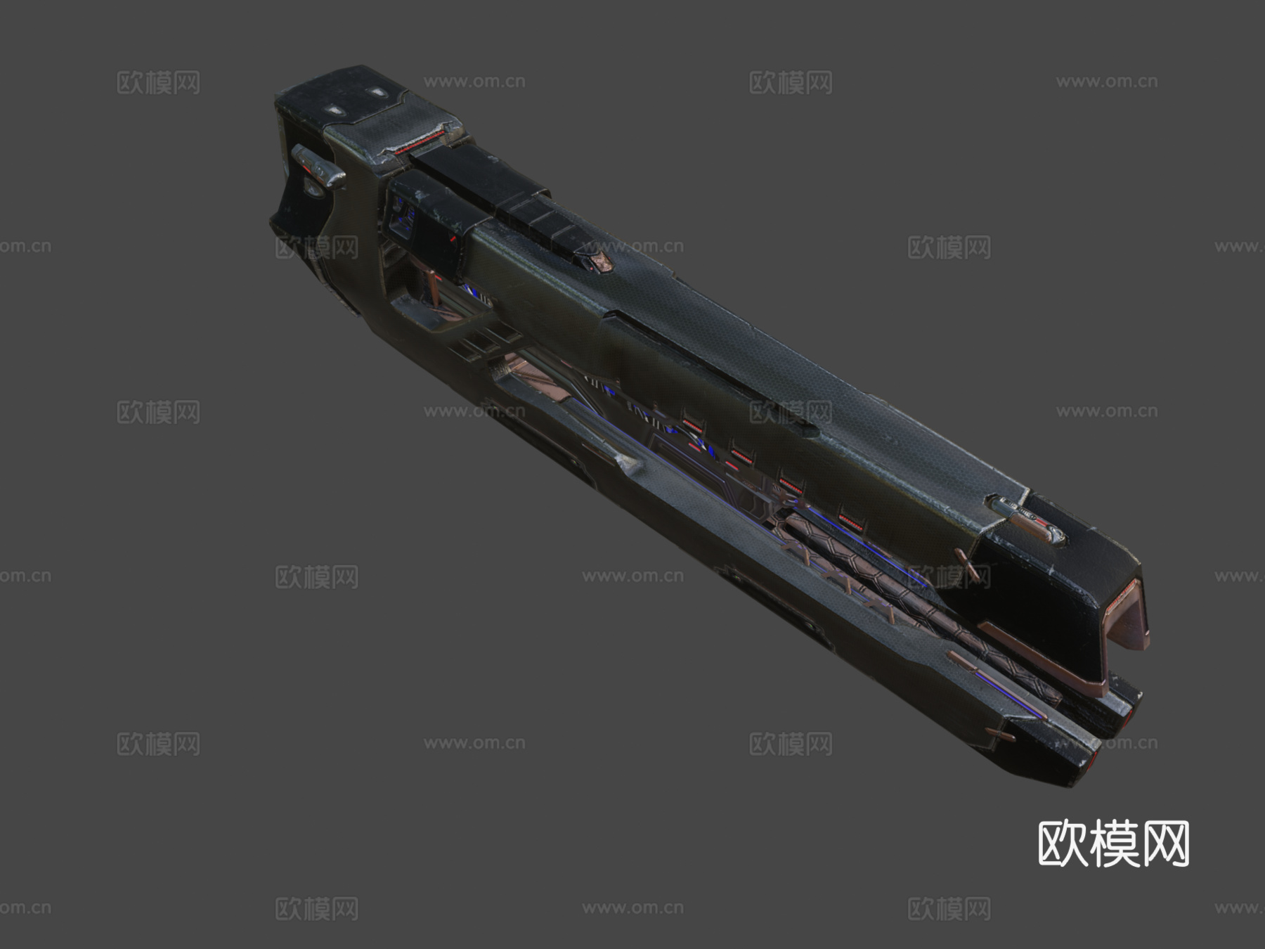 爆破枪-赛瓦尔联盟-读数器第一次接触3d模型