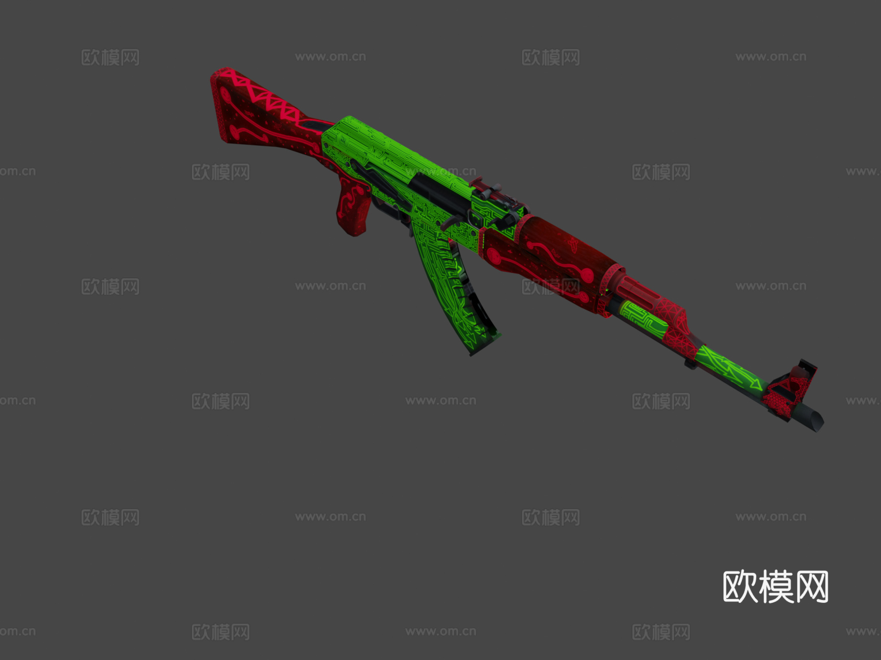 AK-47-理性迷宫3d模型