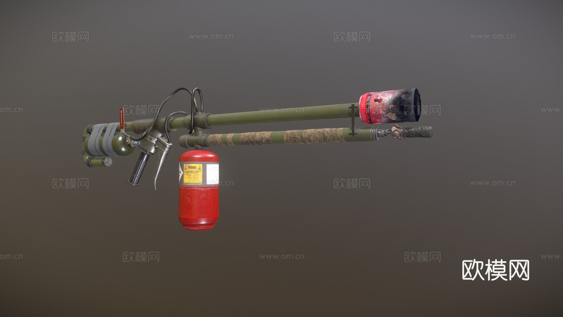 火焰喷射器3d模型