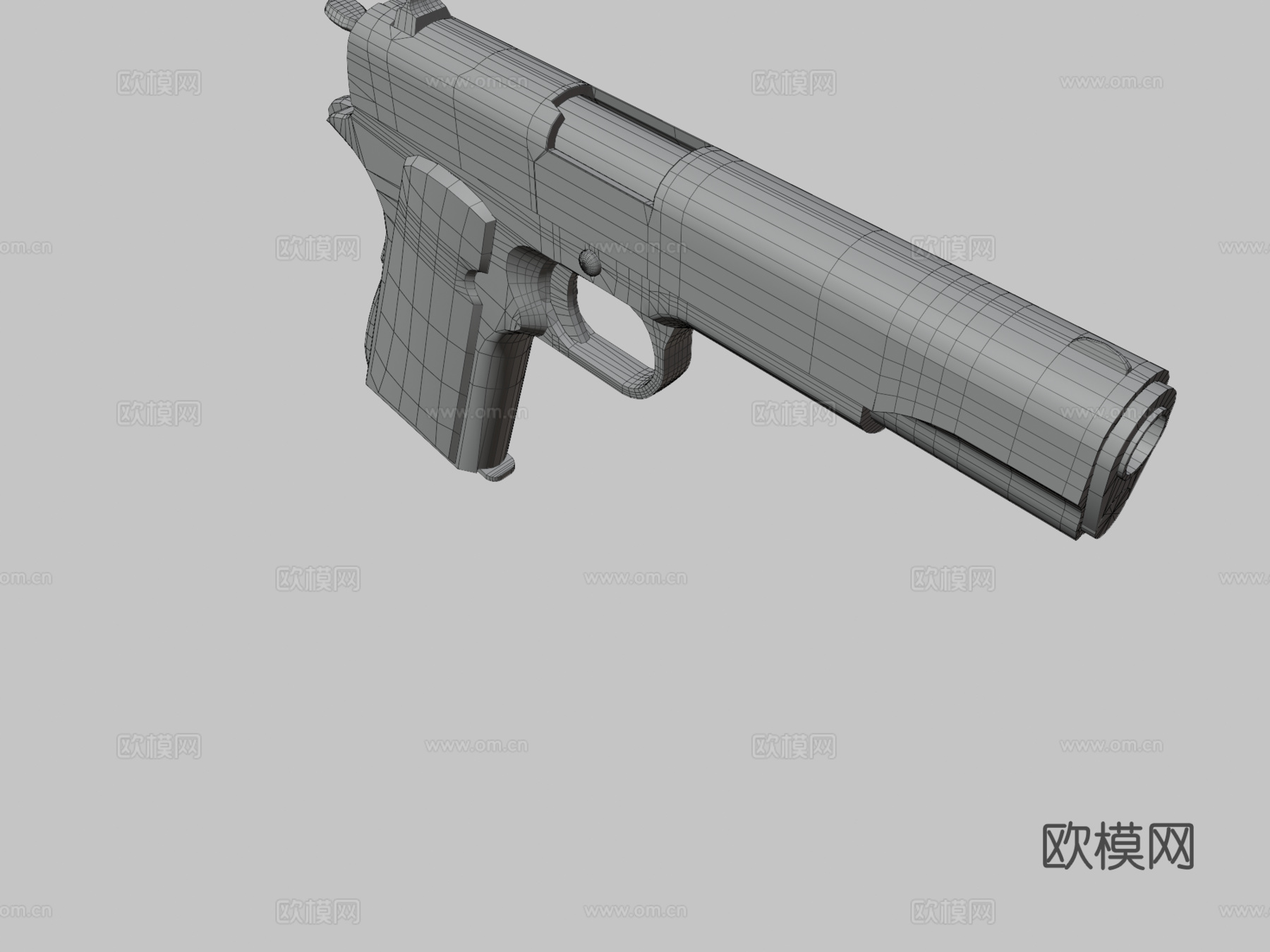 M1911 A1手枪完成品3d模型