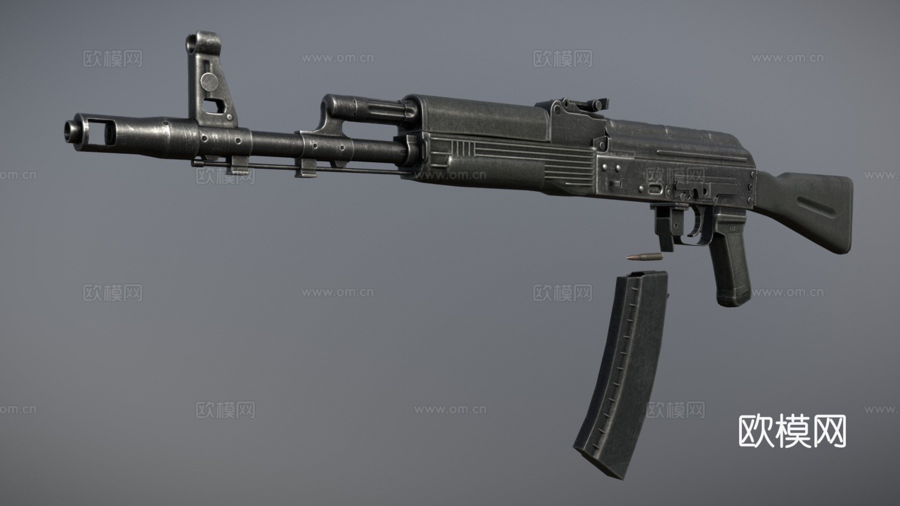 AK74M3d模型