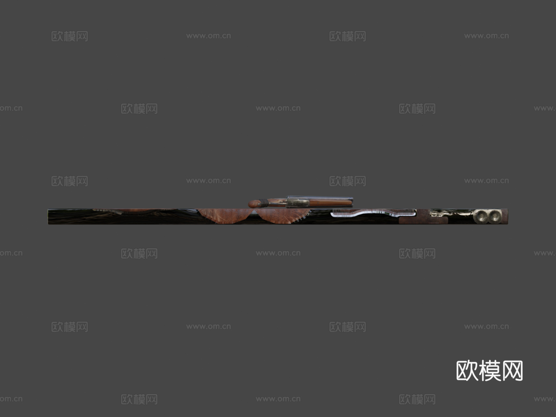 双管截短霰弹枪3d模型