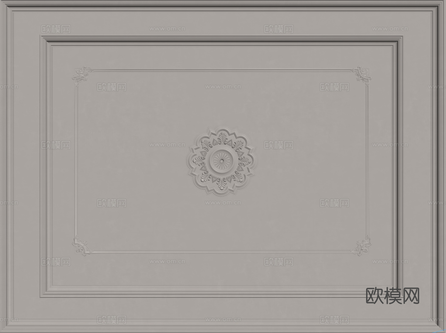 法式天花吊顶 卧室吊顶 客餐厅吊顶 大厅过道吊顶su模型