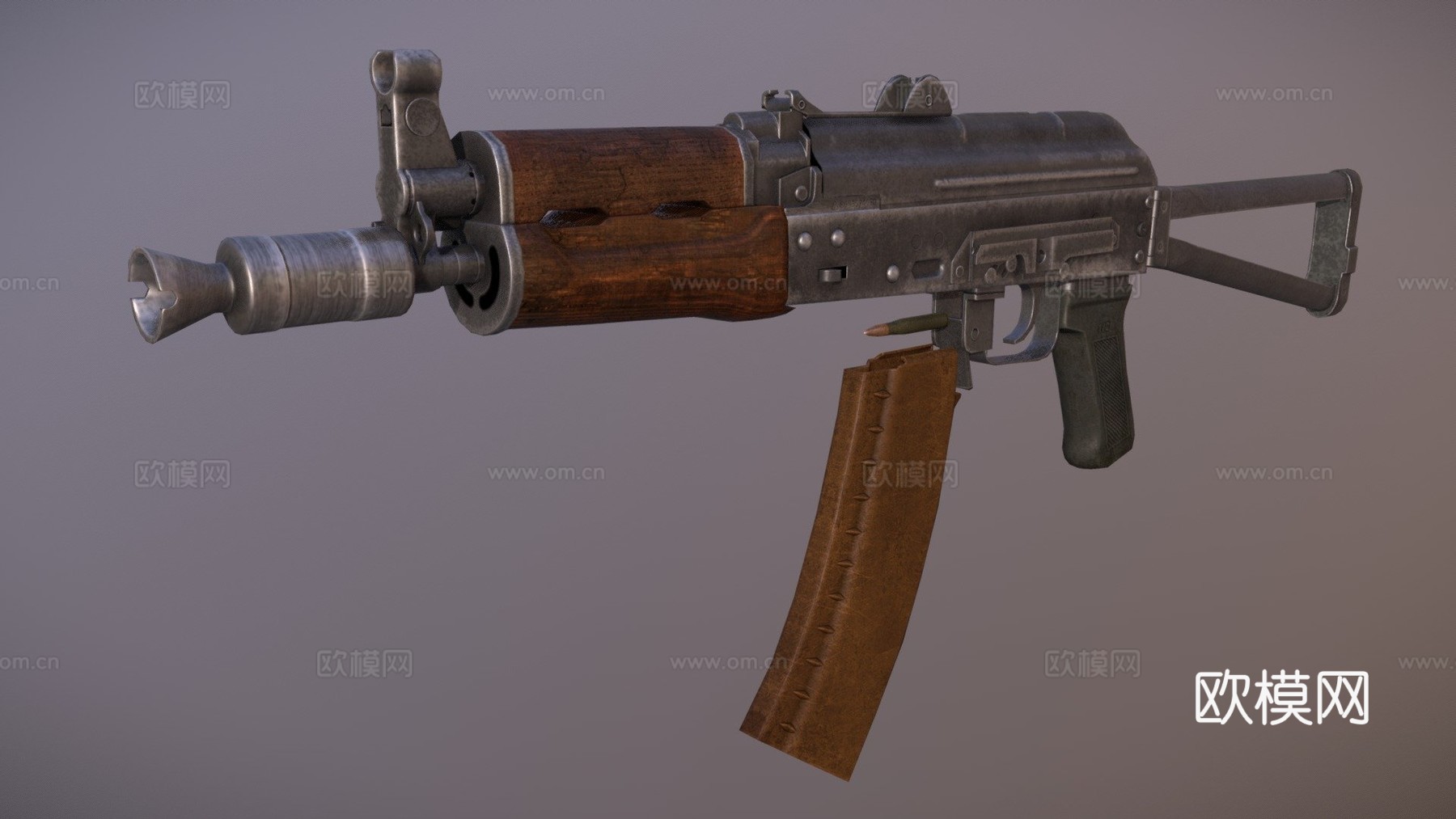 AKS74U3d模型