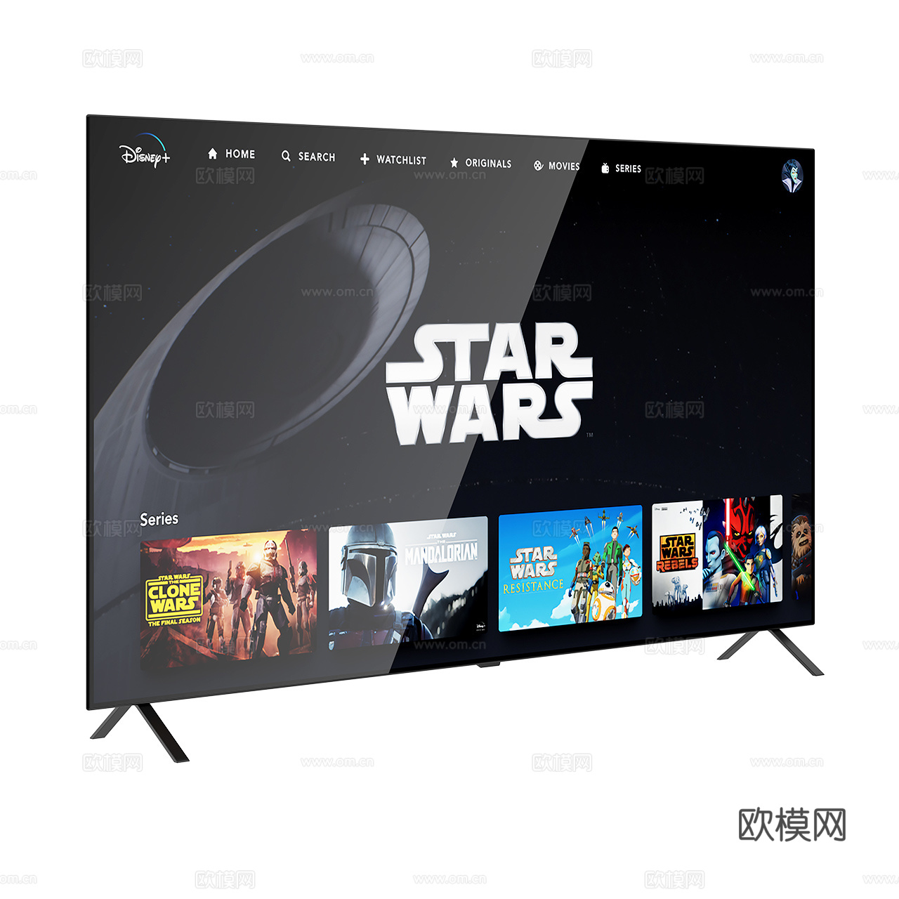 LG OLED B4 4K 智能电视 2024 电视机3d模型