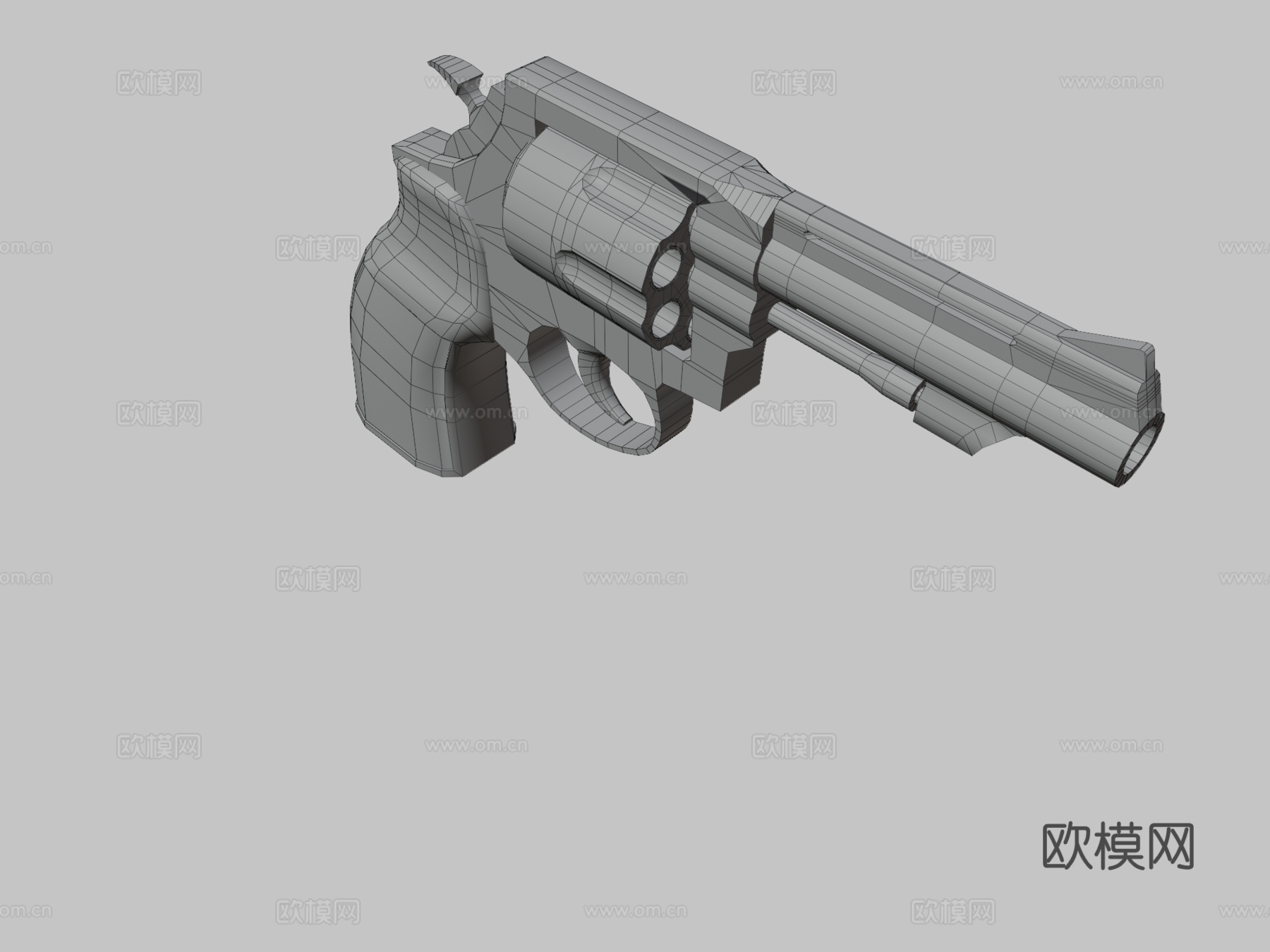 史密斯威森左轮手枪1914型3d模型