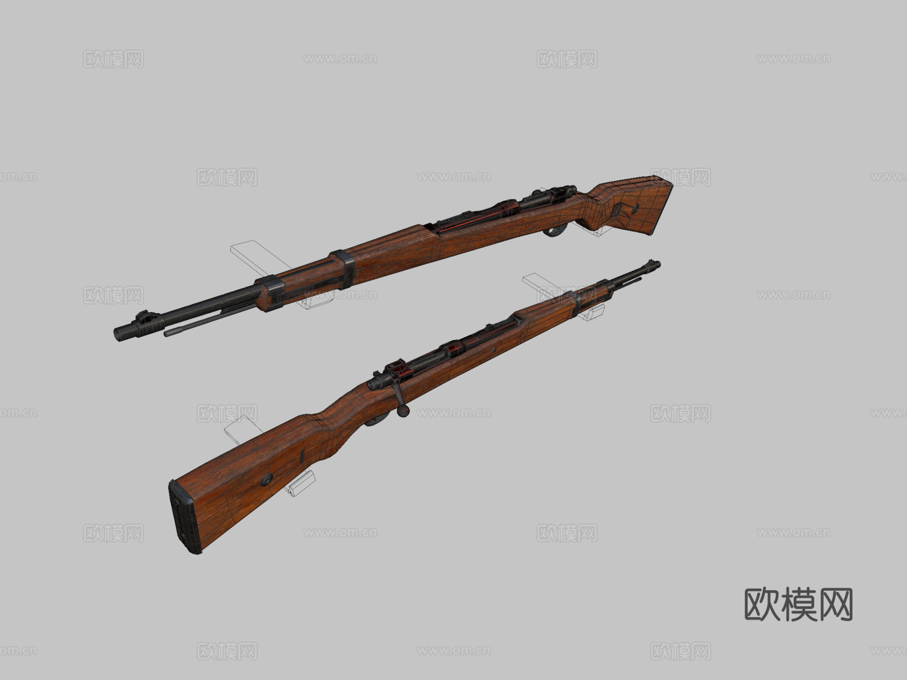 生锈的Kar98K3d模型
