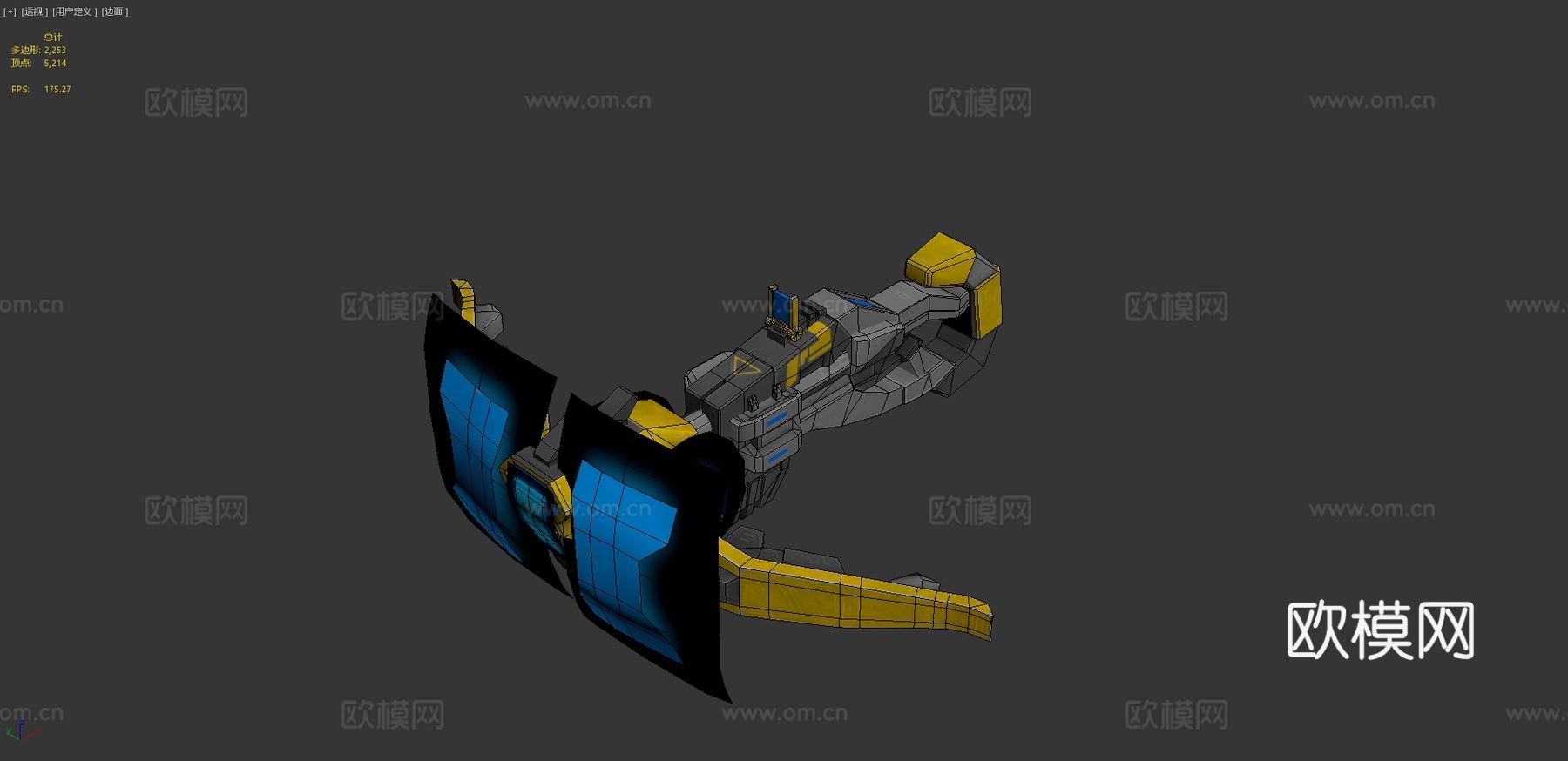 科幻弩3d模型