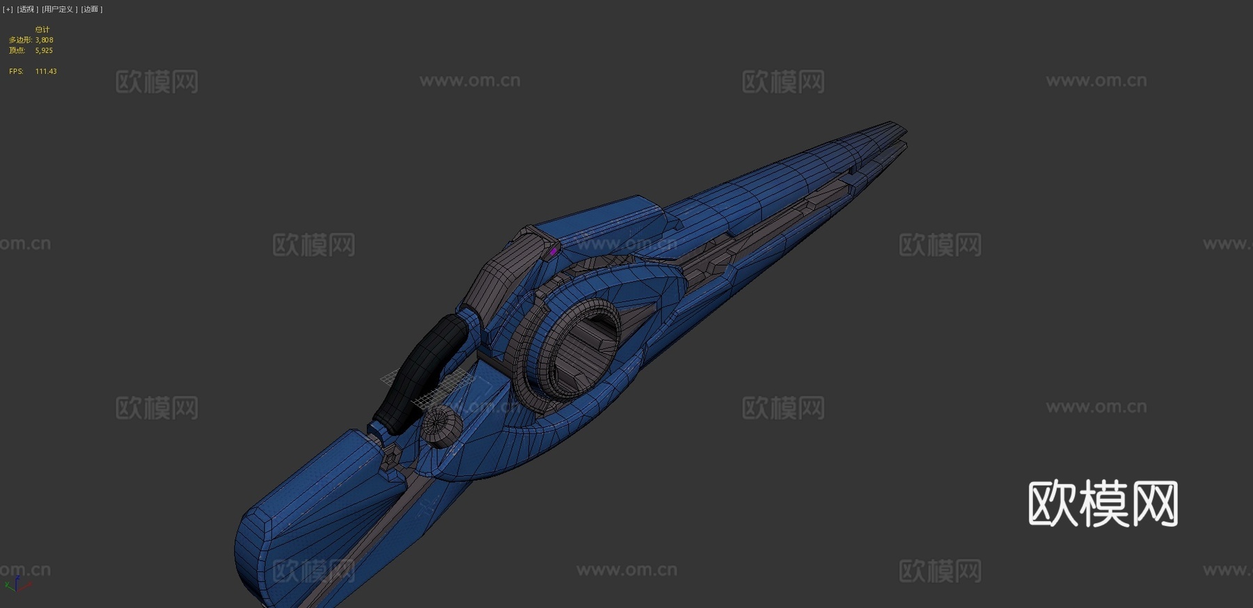 光束步枪(奥斯汀·克莱恩(欧几里得))3d模型