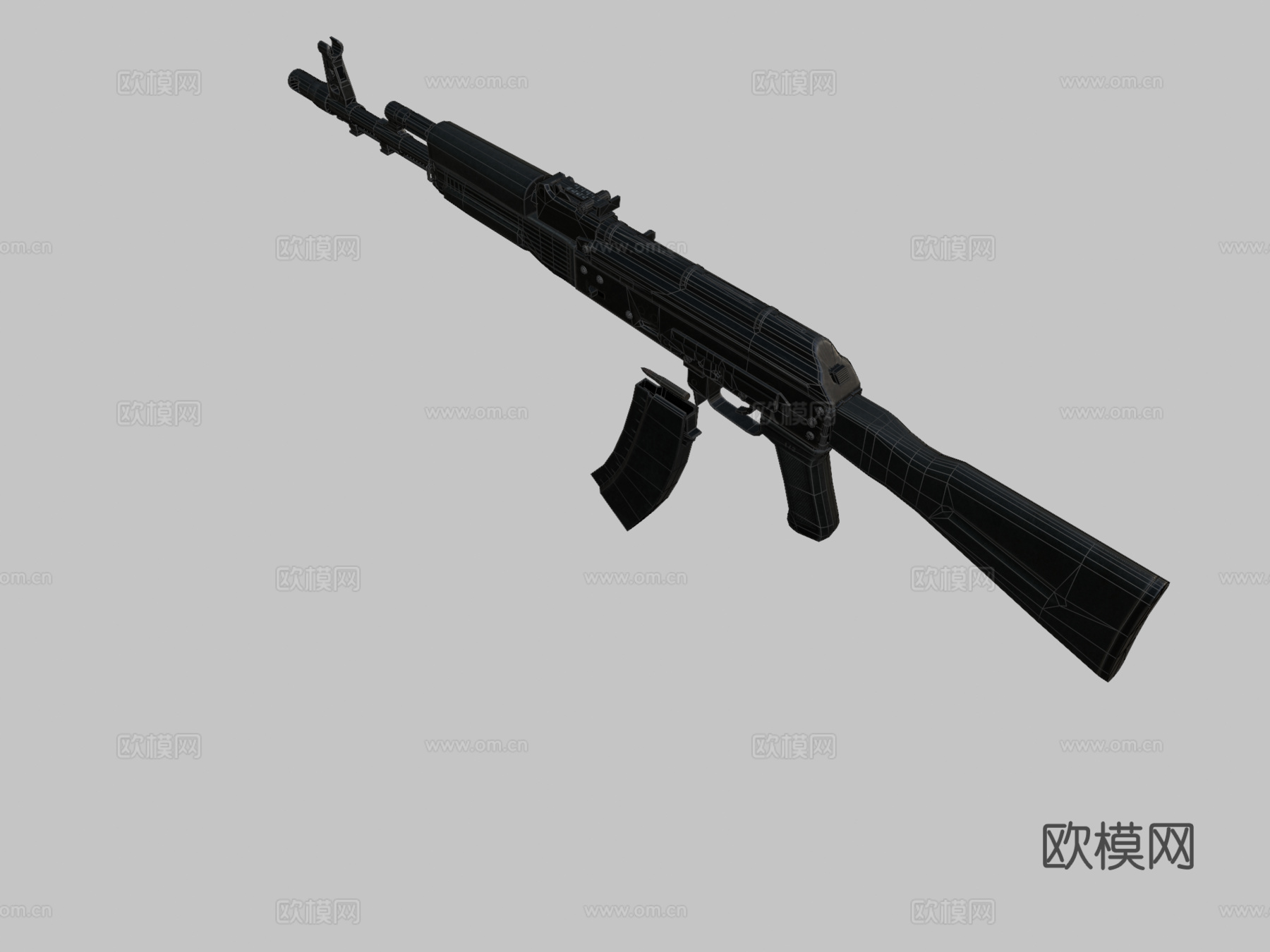 AK74M3d模型