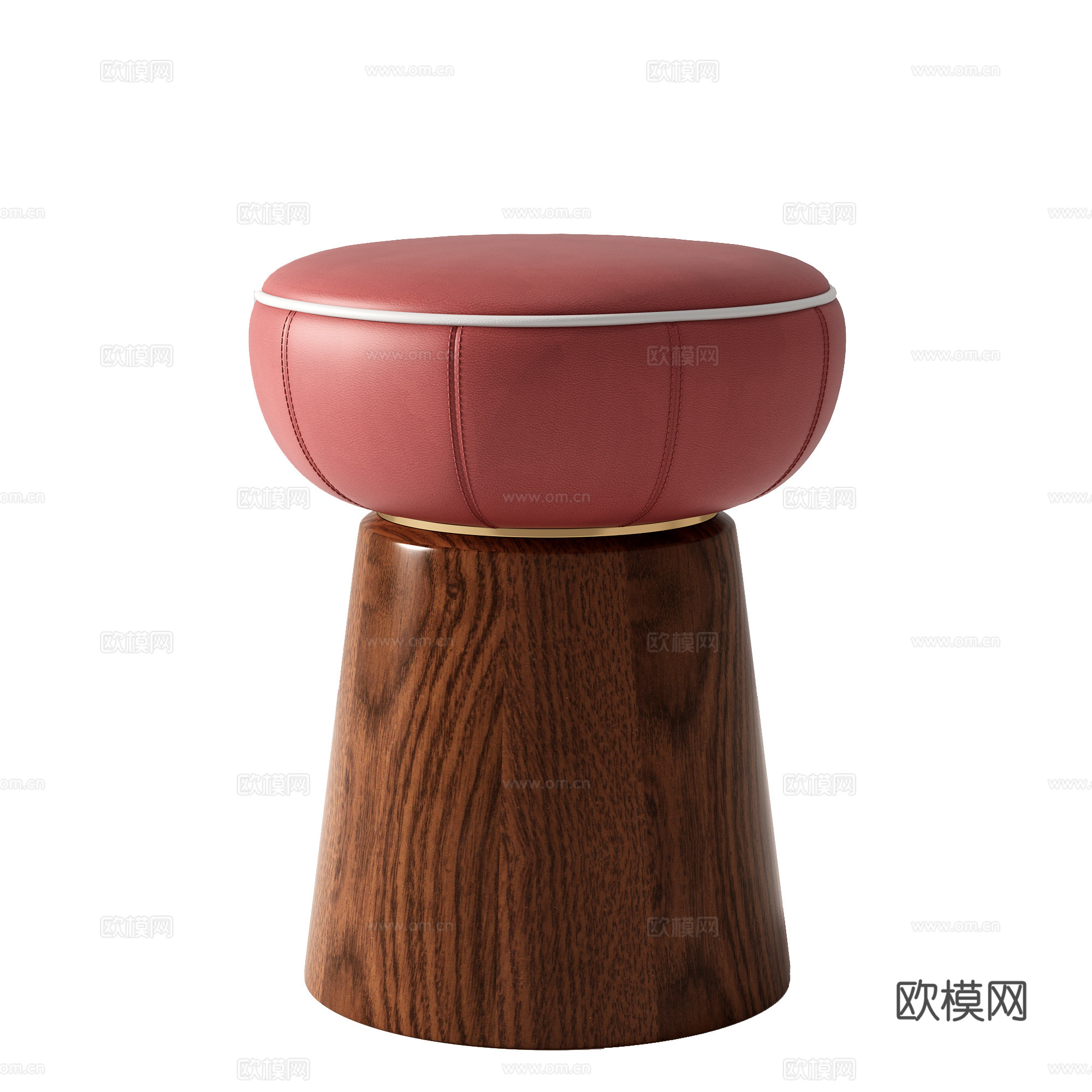 现代中式 凳子 圆凳化妆凳3d模型