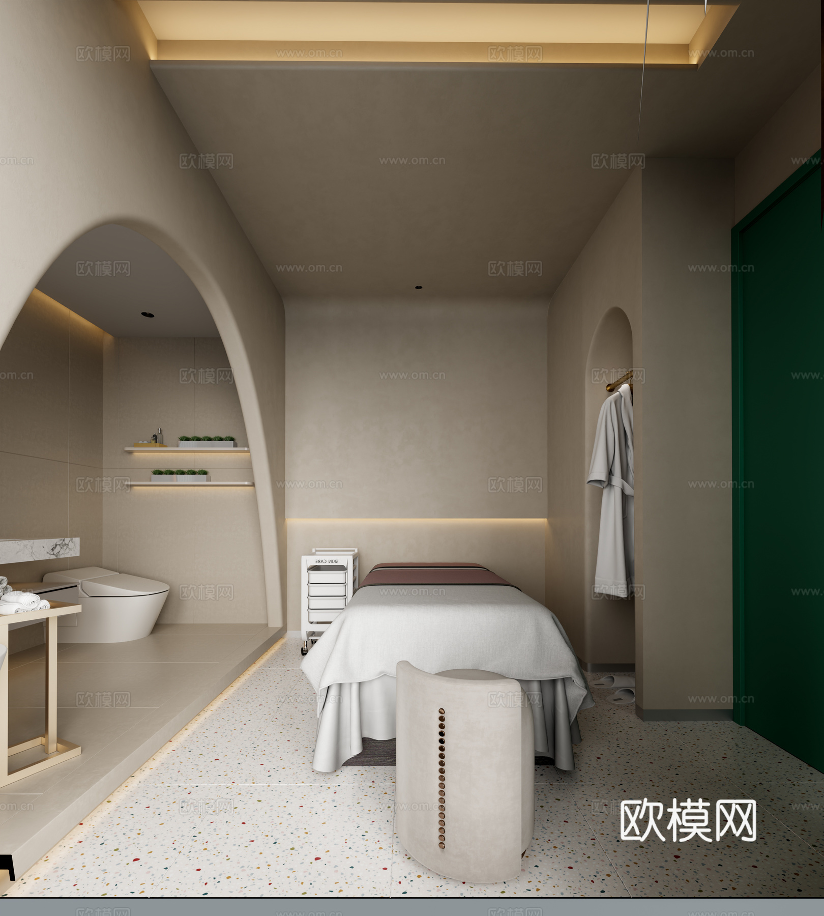 美容院包间3d模型