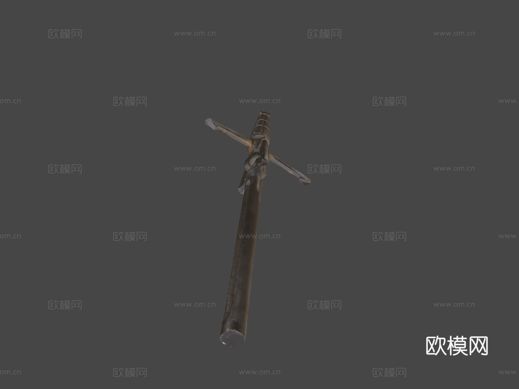 冰岛鲸鱼鱼叉3d模型