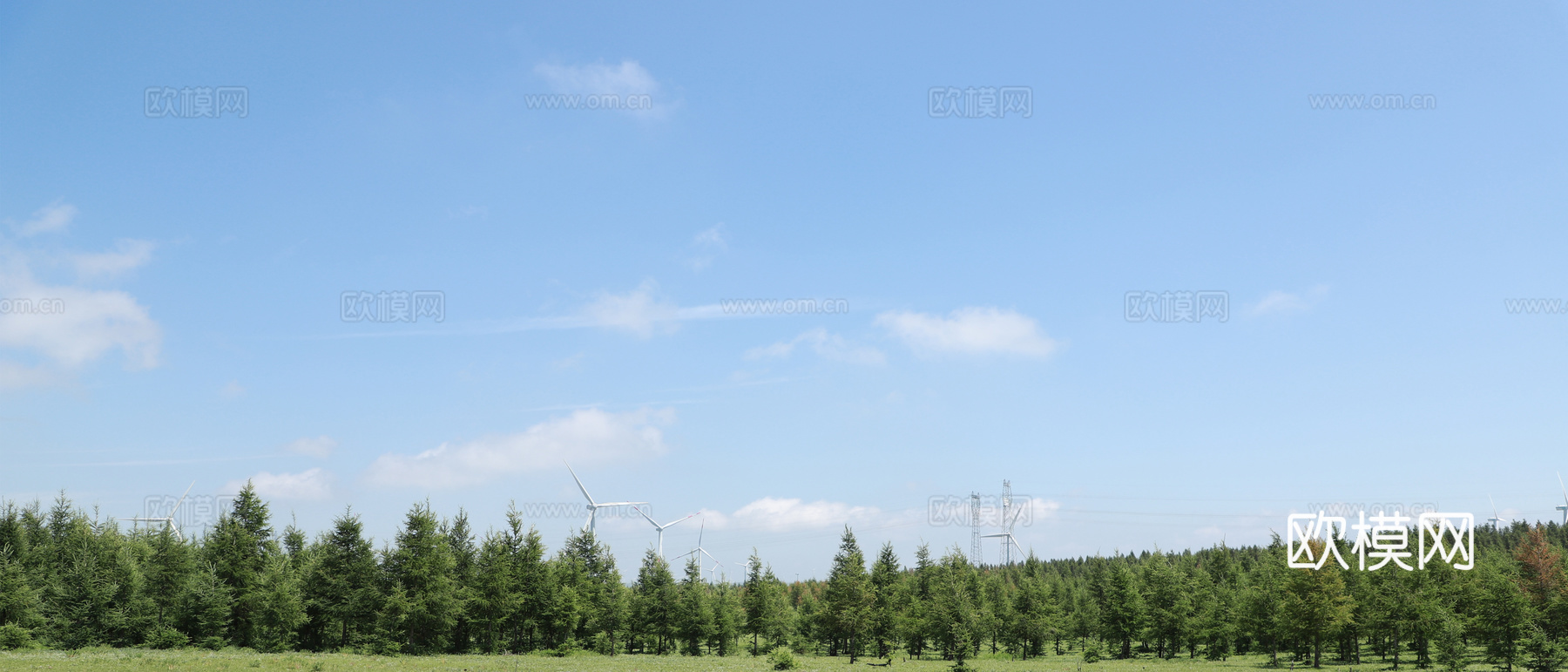都市公园绿地天空外景贴图