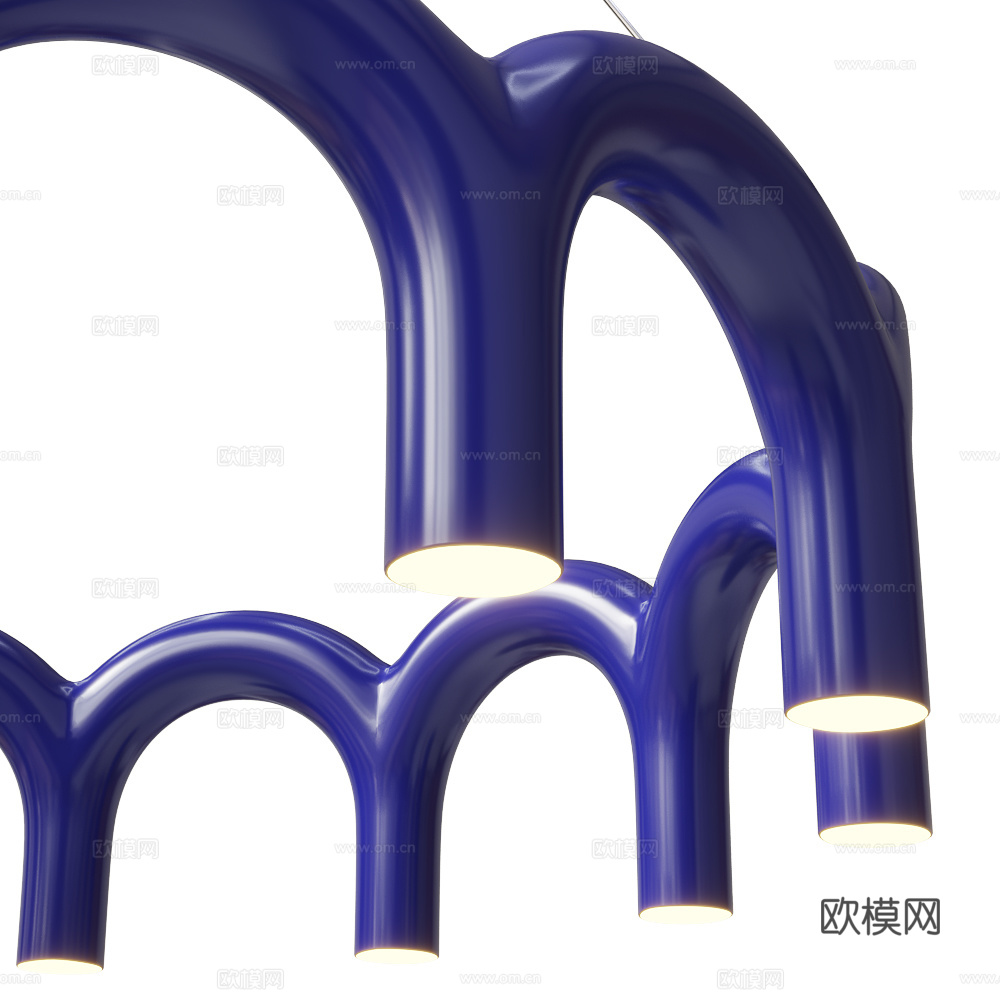 现代意式极简装饰吊灯3d模型
