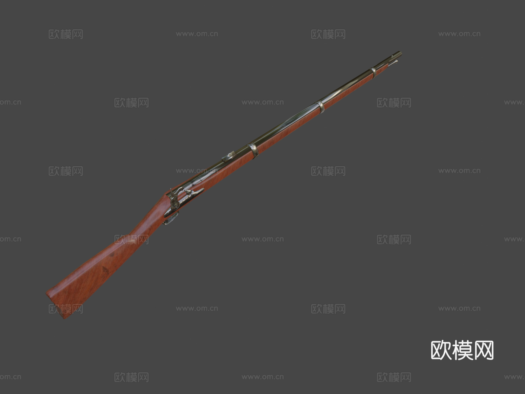 斯普林菲尔德1861型3d模型