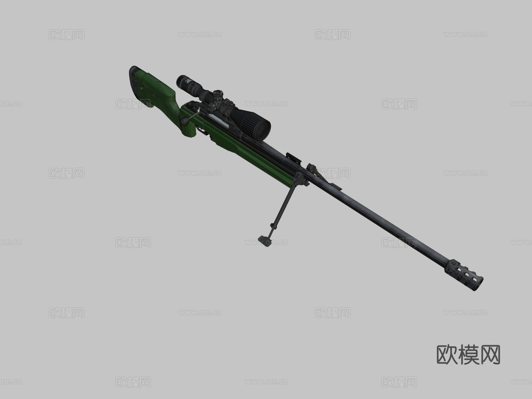 萨科TRG-42步枪3d模型